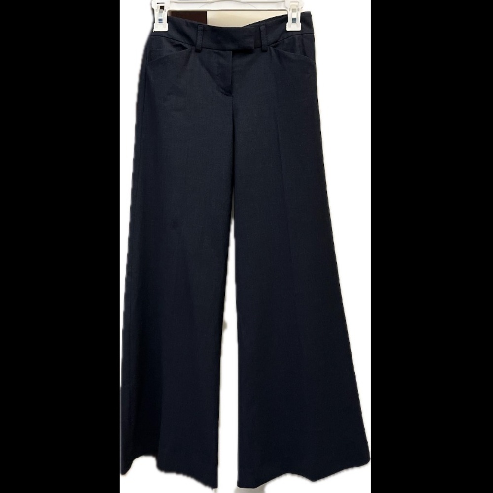 THEORY wide fit tailored suit pants in navy